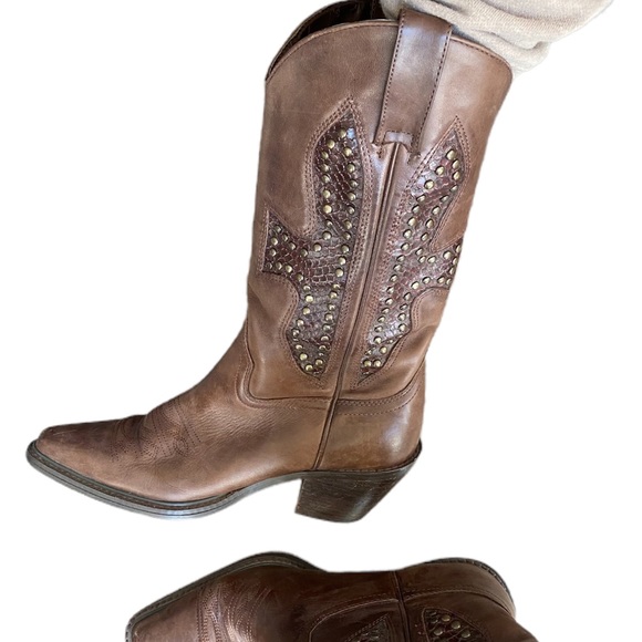 Bakers | Audrey Leather Brown Western Boots - Picture 3 of 11